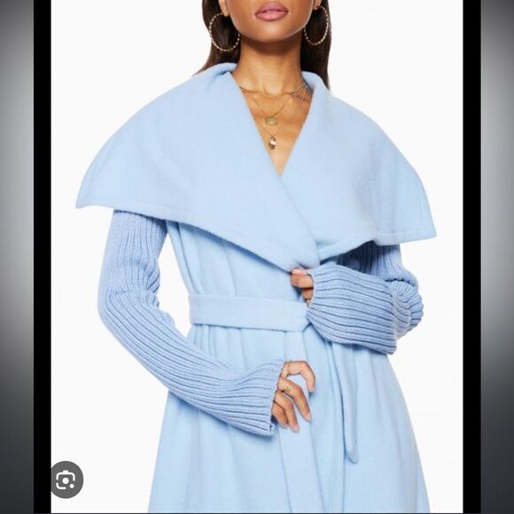 NWT Ramy Brook Davis Wrap Vest Jacket in Twilight Medium Revolve - Picture 3 of 14